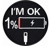 Toppa morale ricamata "TBBT E se tu fossi attaccato da un piano i Patch - Morale EN (I'm OK 1% Left - Patch)