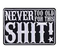 Toppa morale ricamata "TBBT E se tu fossi attaccato da un piano i Patch - Morale EN (Never too old for this shit - Patch)