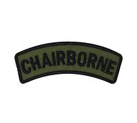 Toppa morale tattica CHAIRBORNE da annodare/ferro da stiro | Patch forze armate tedesche Airborne Army da annodare | per borsa sportiva | Applicazione fai-da-te per tutti i tessuti | 70x20mm