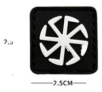 Toppa morale vichinga, con simbolo di triangolo sacro in PVC