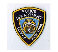 TOPPA PATCH A STRAPPO - POLICE DEPARTMENT CITY OF NEW YORK - DIM. 7,0 x 6,0 cm