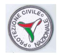 TOPPA PATCH A STRAPPO - PROTEZIONE CIVILE NAZIONALE - DIAMETRO 7,8 cm