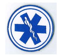 TOPPA PATCH A STRAPPO SOCCORSO SANITARIO - DIAMETRO 8,0 cm