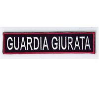 TOPPA PATCH "GUARDIA GIURATA" A STRAPPO - DIM. 13,5 x 3,0 cm
