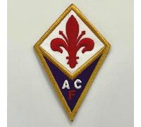Toppa-Patch ricamata Termoadesiva Fiorentina (2 pz) - Dimensioni : L. 5,8 cm x H 8,5 cm - Made in Italy