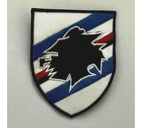 Toppa-Patch ricamata Termoadesiva Sampdoria (2 pz) - Dimension : L. 6,4 cm x H 8 cm -Made in Italy