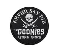 Toppa Patch Ricamata vintage | Never Say Die | Termoadesiva e da Cucire | Patch Film Cult Anni 80 per Giubbotti, Jeans, Zaini e Gilet Biker | 9 cm Patch Iron-On, per abbigliamento, Fai da te