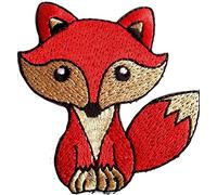 Toppa Patch Volpe adesive ricamo per tessuti/stoffa Bambini 7.8 cm
