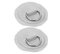 Toppa per a D per Canoa per Barca Gonfiabile Toppa per a D in Acciaio Inossidabile Toppa per Imbottitura a 9 Colori Zattera per Barca Gonfiabile per Kayak per Gommoni (Grey)