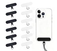 Toppa per cordino cellulare universale 12 pezzi, accessorio sottile 0,6 mm per custodia smartphone, supporto anti-caduta con foro per laccetto, materiale rinforzato per uso quotidiano