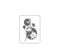 Toppa Per Tatuaggio Dal Design Minimalista Con Rami Di Fiori, Bianco Nero E Grigio, Resistente All'acqua Durevole Per 1-2 Settimane