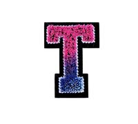 Toppa Per Tessuti 10 pezzi/26 pezzi lettere spazzolino da denti ricamo toppe inglesi for cucire su vestiti toppe vestiti applique fai da te indumento cappello decorazione(ColorT)