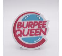 Toppa per zaino tattico - Burpee Queen-Diametro 66 mm - Patch da cross training per zaini militari - Accessorio per palestra progettato in Spagna per zaini e gilet
