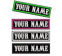 Toppa personalizzata da 2 pezzi, toppa con nome Rocker personalizzato, distintivi con nome, toppe ricamate Rocker Rider Motorcycle Biker per gilet tattico, giacca, toppe uniformi applicate