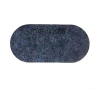 Toppa protettiva per grancassa, adesivo di rinforzo compatibile con pelli per grancassa, uso singolo e doppio pedale, 13,5 x 6,6 cm, grigio