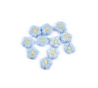 Toppa Ricamata 50 pz 10.5mm fiore multicolore patch mini appliques ricamo fai da te artigianato accessori for cucire vestiti decorazioni materiali fatti a mano(3)