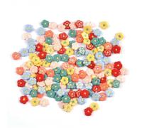 Toppa Ricamata 50 pz 10.5mm fiore multicolore patch mini appliques ricamo fai da te artigianato accessori for cucire vestiti decorazioni materiali fatti a mano(Random mixed)