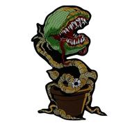 Toppa ricamata a forma di fiore cannibale, da applicare con ferro da stiro, da cucire, per giacche e jeans, accessori fai da te (B, 1 pezzo)