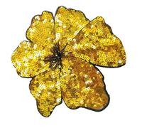 Toppa ricamata a forma di fiore con paillettes, per una facile applicazione su vari tessuti, artigianato, costumi, abbigliamento, decorazioni decorative