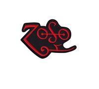 Toppa ricamata a forma di zoso, con scritta "Led Zeppelin Zoso"