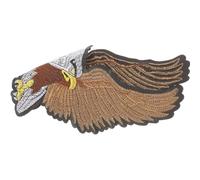 Toppa Ricamata Aquila da Cucire Marrone per Vestiti e Jeans | Stoffa e Cuoio, Lavabile Dopo il Lavaggio, per Streetwear, Top e Maglioni, Fai da Te