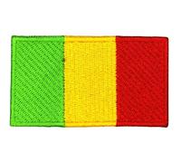 Toppa ricamata con bandiera nazionale di tutti i paesi (9,5 x 4,5 cm), termoadesiva e da cucire, per giacche, zaini, cappelli, borse, gilet e artigianato fai da te. (Mali)