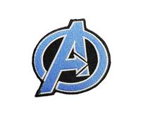 Toppa ricamata con logo Avenger's Assemble Super Hero Capitan America, termoadesiva o da cucire, diametro 7 cm