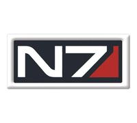 Toppa ricamata con logo Mass Effect N7 di Dark Horse Comics con licenza ufficial