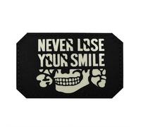 Toppa ricamata con stemma militare dei pirati, tatticamente riflettente, con gancio e anello, per non perdere mai il tuo sorriso, orribile teschio per vestiti, zaini, cappelli (stile 2)