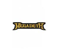 Toppa ricamata da applicare con ferro da stiro, motivo: Megadeth Gold_1