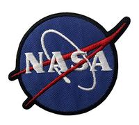 Toppa ricamata da applicare con ferro da stiro o cucitura, tema: Logo NASA Esploratore spaziale