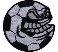 Toppa ricamata da applicare con ferro o cucitura: CALCIO Adesivo da annodare o stirare per appassionati di calcio | Applicazione per giacche, maglie, t-shirt, borse sportive | 50x50mm