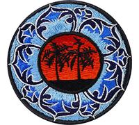 Toppa ricamata ferro o cucitura: Mandala di loto ricamato - Toppa termoadesiva per yoga - Applicazione da stirare - 80x80mm