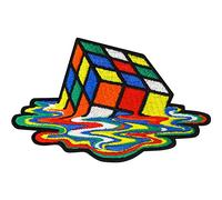 Toppa ricamata ferro o cucitura Patch del Cubo di Rubik per cucire/stirare | Patch di Sheldon Cooper del TBBT per tutti i tessuti | Divertenti applicazioni da stirare | 90x55mm