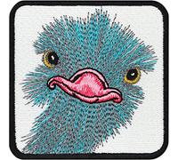 Toppa ricamata ferro o cucitura: Patch - Flower power Kids (Vogel Strauß - Patch)