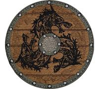 Toppa ricamata ferro o cucitura Patch vichingo con scudo per cucito/stiratura | Applique vichinga guerriero per tessuti | Souvenir vichingo cucito/stirato | 75x75mm