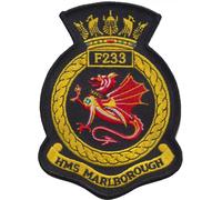 Toppa ricamata HMS Marlborough Royal Navy - licenza ufficiale - ULTIMI POCHI