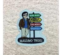 Toppa ricamata Italia - Massimo Troisi