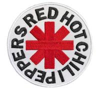 Toppa ricamata Red Hot Chili Peppers Red Hot Chili Peppers Asterisk White