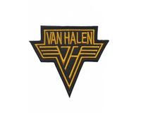 Toppa ricamata termoadesiva a forma di Van Halen Gold Hard Rock Band
