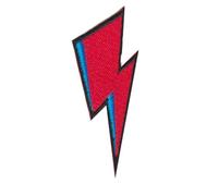 Toppa ricamata termoadesiva a forma di volto di David Bowie
