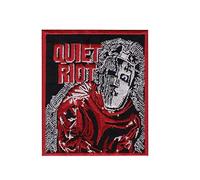 Toppa ricamata termoadesiva a tema "Quiet Riot Heavy Metal Band", accessorio souvenir