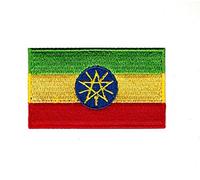 Toppa ricamata termoadesiva con bandiera nazionale dell'Etiopia