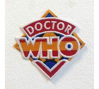 Toppa ricamata termoadesiva con logo della serie Doctor Who