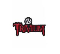 Toppa ricamata termoadesiva con motivo Trivium Red Metal Band