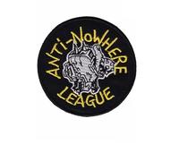 Toppa ricamata termoadesiva con scritta "Anti Nowhere League"
