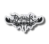 Toppa ricamata termoadesiva con scritta "Death Metal Band"