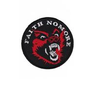 Toppa ricamata termoadesiva con scritta "Faith No More Rockband"