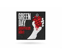 Toppa ricamata termoadesiva con scritta "Green Day", da applicare con ferro da stiro