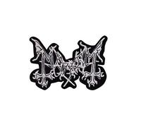 Toppa ricamata termoadesiva con scritta "Maam Mayhem Death Metal Band", accessorio souvenir
